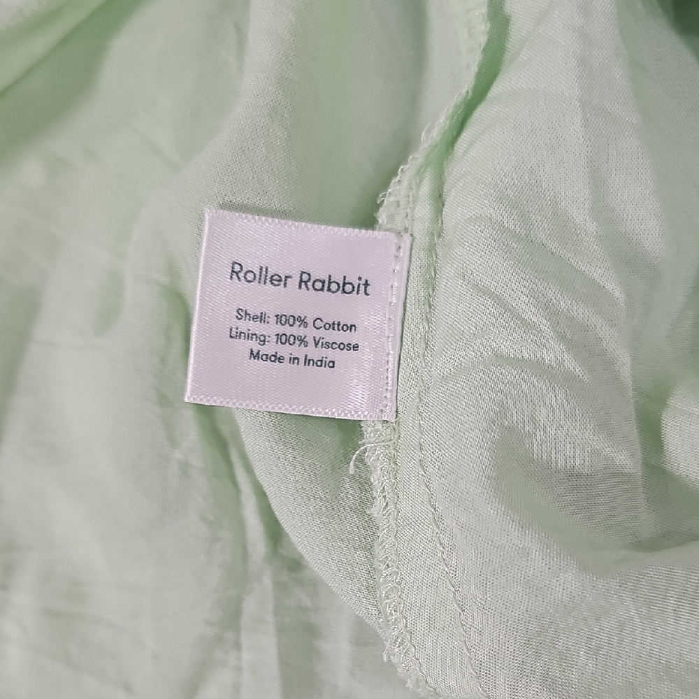 Roller Rabbit Mint Green Patterned Long Sleeve Dr… - image 7